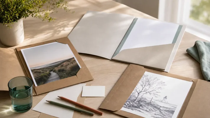 Folders for photos, documents, and creative projects - Folders for Photos, Presentations, and Drawings | Natural Packaging