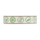 Bright decoration ribbon with green grass, self adhesive,...