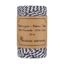 Bakers twine, 3-coloured White, Gray, Black, 20, 50, 100...
