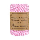 Bakers twine, Pink and White, 20 m, 50 m, 100 m craft twine
