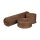 Decoration ribbon, jute, brown, 5, 8 or 30 cm wide, runner, chain-linked