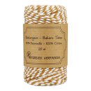 Bakers twine, caramel and white, 20, 50 or 100 m