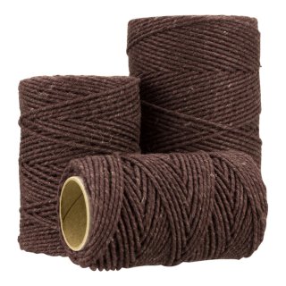 Bakers twine, Brown, single color, 2 mm, 20, 50 or 100 m spool