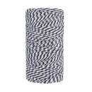 100 m Bakers twine, 3-coloured White, Gray, Black craft twine