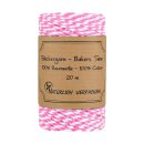 20 m Bakers twine, Pink and White for handicrafts and...