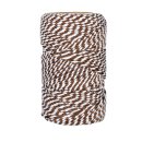 50 m Bakers twine, bronze and white, for crafting and decorating