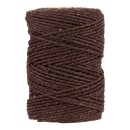 Bakers twine, brown, single color, 2 mm, 50 m on spool