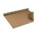 Gift wrapping paper Ilex, multi-coloured, kraft paper, ribbed, roll 0.70 x 10 m