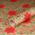 Gift wrapping paper Poinsettia 0,7 x 10 m, Kraftpaper, roll