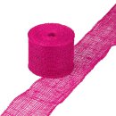 Decoration ribbon,  jute,  pink, 38 cm, 10 m roll,...