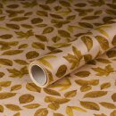 Gift wrapping paper Autumn Leaves 0,7 x 10 m, kraft...