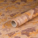Gift wrapping paper Adventure World Tour, Kraft paper,...