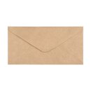 Envelope, DL, 110 x 220 mm, brown, ribbed, wet seal,...