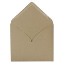 Square Envelope, 155 x 155 mm, brown, smooth recycled paper
