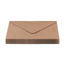 Umschlag C7, braun, glatt, Recyclingpapier 110 g/m², nassklebend