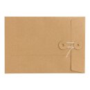 Envelope C5, 229 x 162 mm, brown, string closure, kraft...