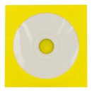 50 x Yellow CD envelopes, round window, self-adhesive closure