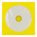 50 x Yellow CD envelopes, round window, self-adhesive...