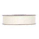 Cotton ribbon, 25 mm, 20 meter roll, cream