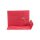 Envelope C6, 114 x 162 mm, red, string and button closure, kraft paper, shipping bag