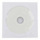 CD-Hülle mit Fenster, Weiß, Papier, haftklebender Verschluss - 50 Stück/Pack
