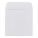 50 x White CD envelopes, round window, self-adhesive closure