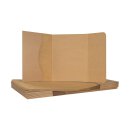 Folder 15 x 21 cm x 3 mm, brown, kraft cardboard, with flap - 10 pcs/pack