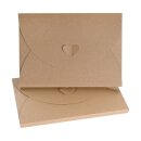 Folder C5, 16 x 23 x 1 cm, brown, kraft cardboard,...