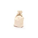 Cotton bag with drawstring, natural, 30 x 8 x 17 cm