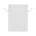 Baumwollbeutel mit weißem Zugband, 12 x 17 cm, Weiß, Stoffbeutel, Geschenkbeutel