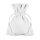 White cotton bag with light drawstring, 9 x 12 cm, fabric bag, gift bag