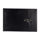 Envelope C5, black, 25 mm, string and button, smooth,...