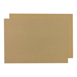 Kraftkarton A3, A3+, SRA3 oder 50 x 70 cm, 283 g/m², unbedruckt, braun, Bastelkarton - 25 Blatt/Pack