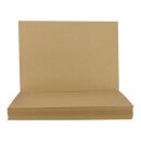 Kraftkarton A3, A3+, SRA3 od. 50 x 70 cm, 225 g/m², unbedruckt, braun, Bastelkarton - 25 Blatt/Pack