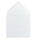 Umschlag 130 x 130 mm, glatt, weiß, Papier, nassklebend