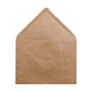 Envelope C7, brown, ribbed, kraft paper, gummed
