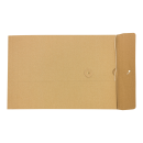 Envelope C4, 324 x 229 mm + 25 mm fold, brown, string...