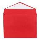 Envelope C6, Dark red, smooth, self-adhesive closure