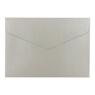 Umschlag C6, Silber Perlglanz, haftklebend, Kuvert