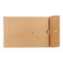 Envelope C5, brown, 25 mm, string and button, kraft paper