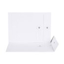 Envelope, white, with string and button, C5, smooth, kraft paper