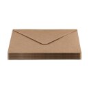 Envelope B6 125 x 175 mm, smooth, brown, recycled paper, wet adhesive