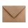 Envelope B6 125 x 175 mm, smooth, brown, recycled paper, wet adhesive