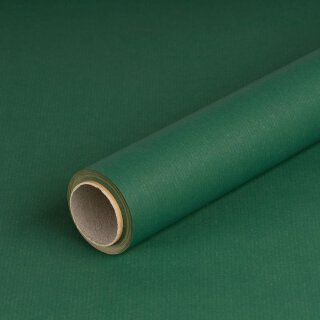 Wrapping paper solid dark green, kraft paper, ribbed - 1...