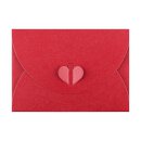Envelope C6, Red with butterfly closure, very stable
