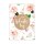 Pink Roses" Gift Cards, Gift Tags with Decorative Clips - 12 pcs/pack