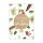 Gift cards "Leaves", gift tag with decorative clip - 12 pcs/pack