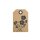 50 Hang tags »Hibiscus« gift tags, printed labels, brown