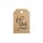 50 Hang tags »Für Dich« gift tags, printed labels, brown