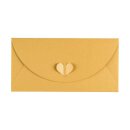 Envelope DL, Gold with butterfly closure, Premium cardboard